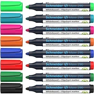 Afbeelding van Schneider Maxx 290 whiteboardmarker, 6 + 2 gratis, assorti whiteboardmarker