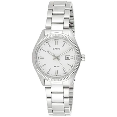 Afbeelding van Casio Collectie LTP 1302PD dameshorloge, Wit., Modieus