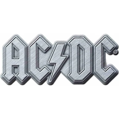 Afbeelding van AC/DC Metal Logo Pin Zilverkleurig