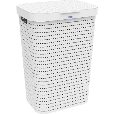 Afbeelding van Rotho Country Wasverzamelaar 55L Wit