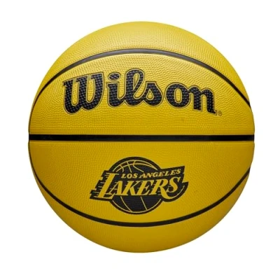 Afbeelding van Wilson NBA Team Tribute Solid BSKT LA LAKERS 5, geel
