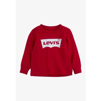 Afbeelding van Levi&#039;s Batwing TEE Longsleeve voor kinderen, Maat: 86, Red/white