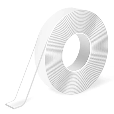 Afbeelding van Art3d Dubbelzijdig plakband, zeer sterk, 3 meter, streepvrij, afneembaar, herbruikbaar, wasbaar, multifunctionele tape zoals op tv (300 cm x 1,3 0,2 cm)