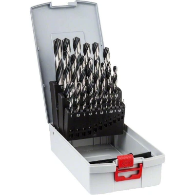 Image de BOSCH 2608577352 Jeu de mèches hélicoïdales HSS PointTeQ 1 13 mm dans ProBox 25 pièces