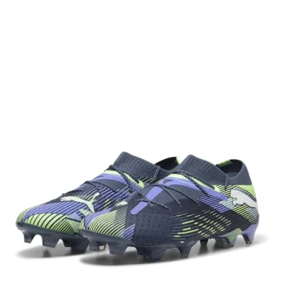 Afbeelding van Puma Future 7 Ultimate LOW FG/AG Voetbalschoenen met kunststof noppen, Heren, Maat: 42, Gray skies/white/fizzy apple Textiel/ synthetisch