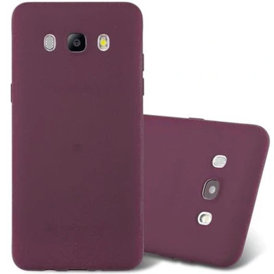 Afbeelding van Cadorabo Hoesje geschikt voor Samsung Galaxy J5 2016 in FROST BORDEAUX PAARS Beschermhoes gemaakt van flexibel TPU silicone Case Cover
