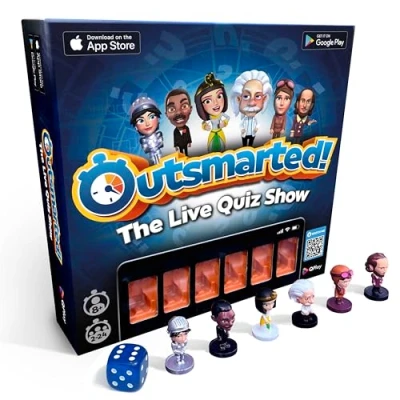 Afbeelding van Outsmarted Te slim af! Trivia Interactief Bordspel Pubquiz Meer dan 6.000 vragen Europese Versie