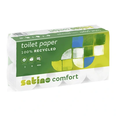 Afbeelding van Satino Comfort 062480 recycled tissue 2 laags 40 rollen x 400 vel