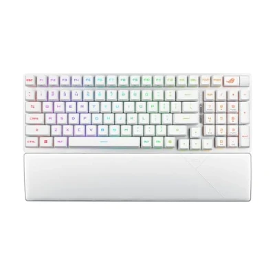 Afbeelding van Asus Bluetooth Draadloos Frans Azerty Gaming Toetsenbord Rog Strix Scope II 96 RX Wit
