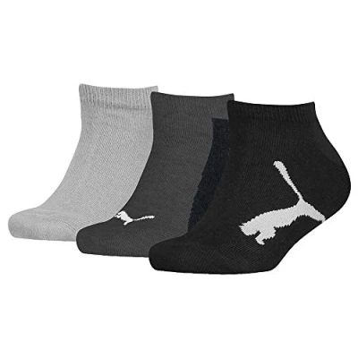 Afbeelding van Puma 3 paar kinder sneaker sokken zwart DS100000969