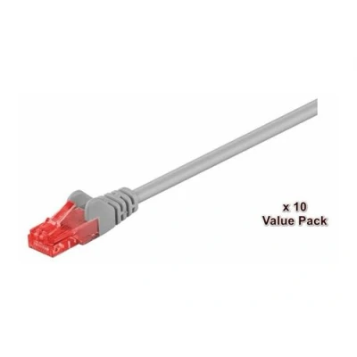 Image de MicroConnect Value Pack cordon de raccordement 7 m gris