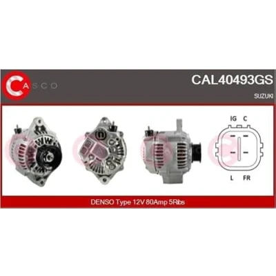 Afbeelding van CASCO CAL40493GS Dynamo / Alternator 12V 80A SUZUKI: SWIFT 3