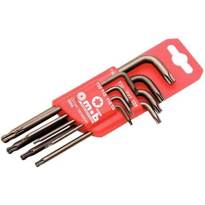 Afbeelding van Mob Etui Met 8 Stiftsleutels Torx Kogelkop, Chroom