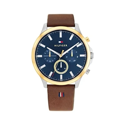 Afbeelding van Tommy Hilfiger heren Horloge TH1710496 in de kleur Goud