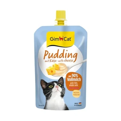 Afbeelding van GimCat Kaaspudding romige snack voor momenten met calcium Made in Germany (1 x 100 g)