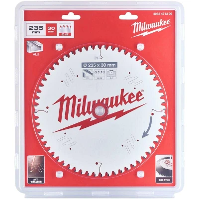 Afbeelding van MILWAUKEE 4932471309 cirkelzaagblad P Alu235 x 30 2.4 mm, 60TF