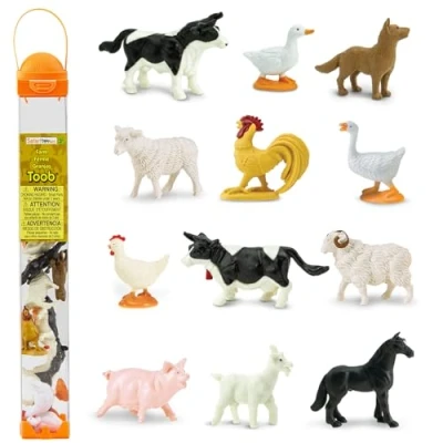 Afbeelding van Safari Ltd 695204 Tube met figuren boerderijdieren