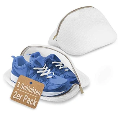 Afbeelding van ecooe 2 stuks wasnet waszak voor schoenen sneakers multi bescherming wasmachine en reizen