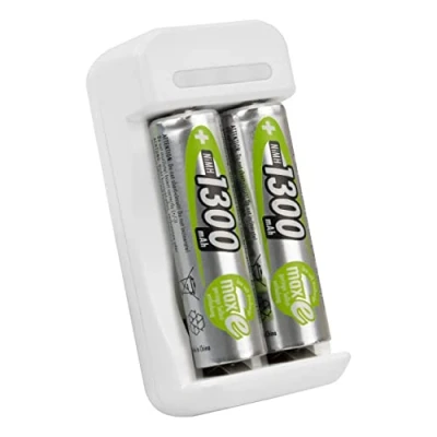 Afbeelding van Ansmann Basic II + 2x AA 1300mAh Batterijlader NiMH AAA (potlood), (penlite)