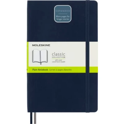 Afbeelding van Moleskine Classic Notitieboek Expanded Large Hardcover Gelinieerd Saffier Blauw