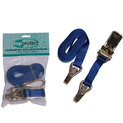 Afbeelding van Loadlok spanband met klemgesp Blauw 25mm x 5m