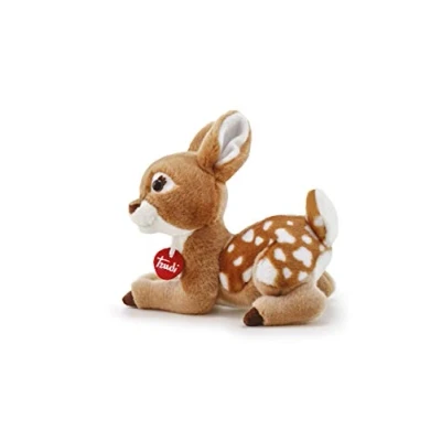 Afbeelding van Trudi Classic knuffel Hert 21 cm Hoge kwaliteit pluche Knuffeldier voor jongens en meisjes Bruin Wit 16x18x21 maat S