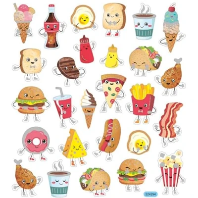 Afbeelding van Creativ Company Stickers Fast Food, 1 Vel
