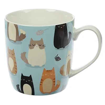 Afbeelding van Mok met kat Feline Fine