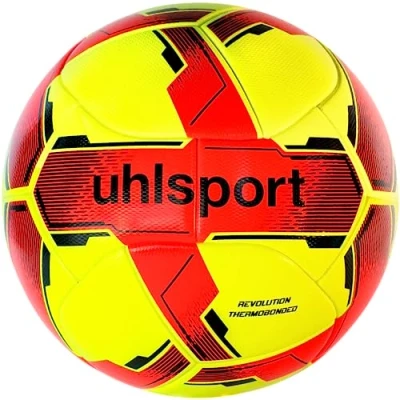 Afbeelding van Uhlsport Revolution Thermobonded Wedstrijdbal Fluogeel / Fluo Oranje Zwart Maat: 5