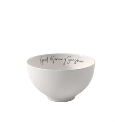 Afbeelding van Villeroy &amp; Boch Statement kom Good Morning Sunshine 14 x 8 cm, slakom van wit porselein