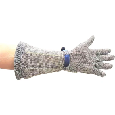 Afbeelding van Portwest Maliënkolder handschoen met mouw 45cm Zilver S