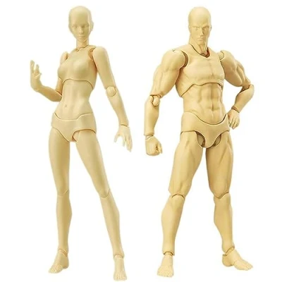 Afbeelding van Haniforever Model figuur beweegbaar voor schetsen, schilderen, tekenen, kunstenaar mannen en vrouwen