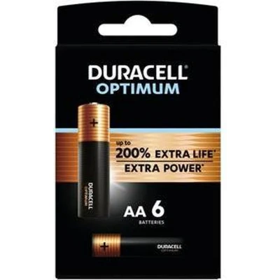 Afbeelding van Duracell Optimum Alkaline AA batterijen 6 stuks
