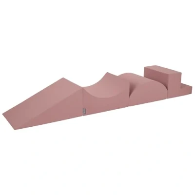 Afbeelding van KiddyMoon Element Helling/Helling/Halve Rol/Stappen Speelplaats Van Schuim Voor Kinderen, Heather