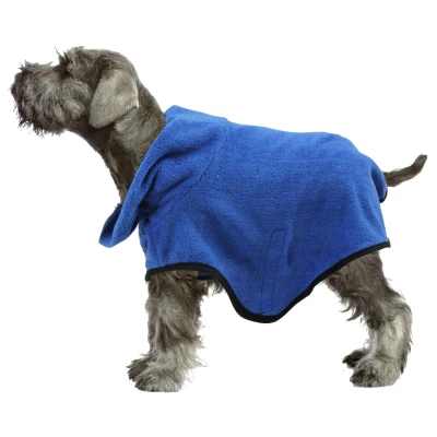 Afbeelding van Pawise Badjas Blauw Hondenverzorging M