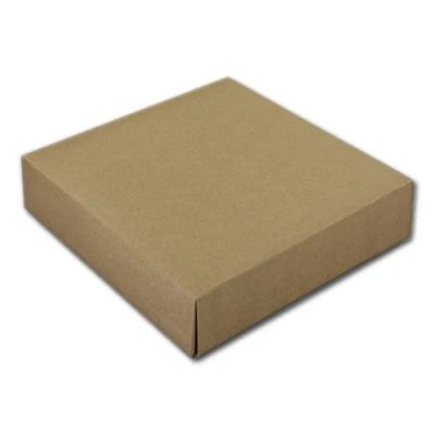 Afbeelding van Taartdoos 21x21x5cm. Kraft 50st