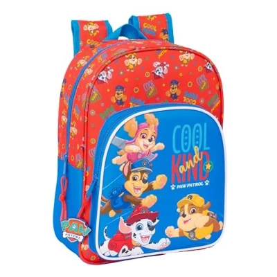 Afbeelding van PAW PATROL COOL Sac à dos scolaire pour enfants d&#039;âge scolaire, confortable et polyvalent, qualité résistance, 26 x 11 34 cm, Rouge, bleu, M, Décontracté