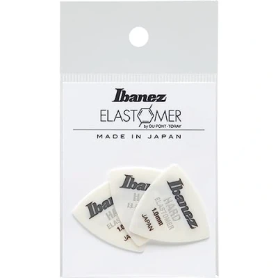 Afbeelding van Ibanez BEL8HD10 Elastomer Triangle Guitar Pick Hard 1.0mm (3 Pack) Plectrum set