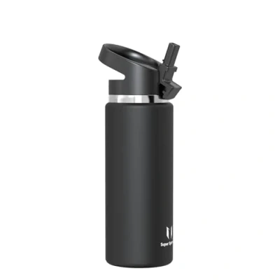 Afbeelding van Super Sparrow SwivelSip Thermosfles, 750 ml, rietje, brede fles, BPA vrij, roestvrij staal, voor sport, reizen, school