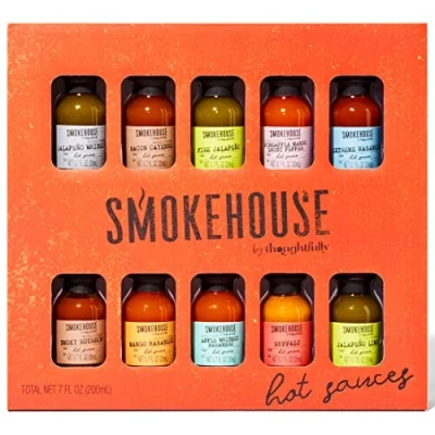 Afbeelding van Modern gourmet foods, smokehouse, gearomatiseerde sauzen, cayenne spek, kruidenknoflook, whisky appel, habanero en meer