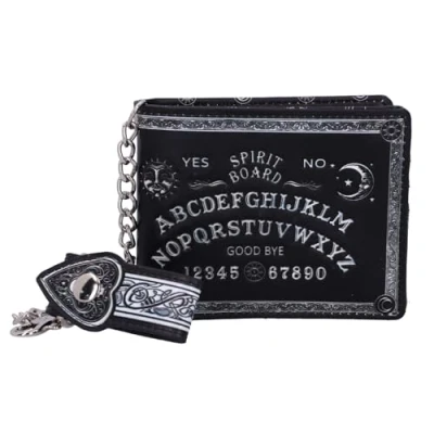 Afbeelding van Nemesis Now Spirit Board Ouija portemonnee met reliëf, 18,5 cm, 11 zwart