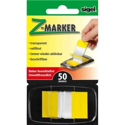 Image de Sigel index repositionnable z marker film color tip jaune hn490