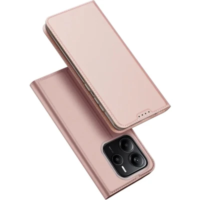 Afbeelding van Dux Ducis Telefoon Hoesje geschikt voor de Xiaomi Redmi Note 14 5G Skin Pro Book Case Rosé Goud