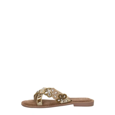 Afbeelding van Lazamani 75.001 Slippers Dames Beige Maat 43