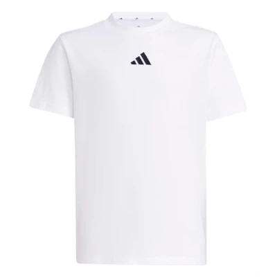 Image de adidas Mixte enfant ESSENTIALS T SHIRT, white/black, 7 8 Years
