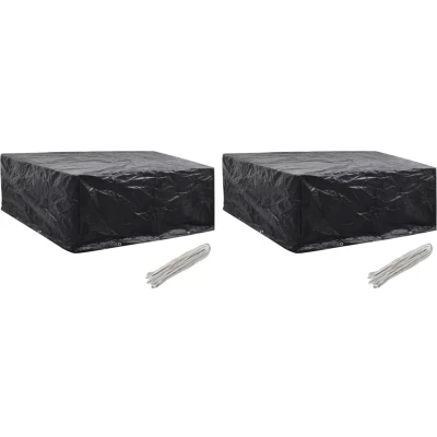 Afbeelding van vidaXL Tuinmeubelhoezen 2 st 10 ogen 260x260x90 cm