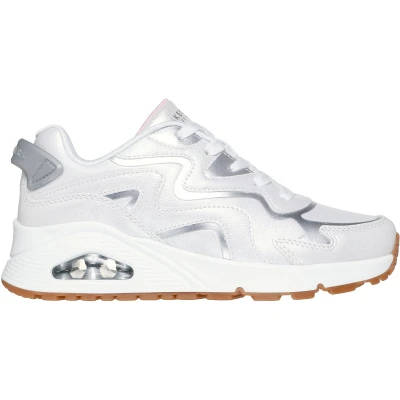 Afbeelding van Skechers Uno Gen1 Wavy Shimmer Meisjes Sneakers Wit