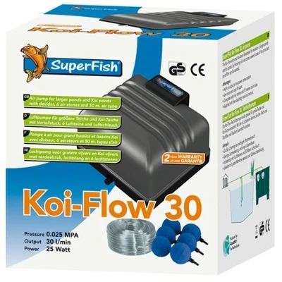 Afbeelding van Superfish Luchtpomp Koi Flow 30 Professioneel Beluchtingsset
