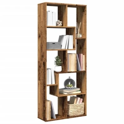 Image de vidaXL Étagère séparatrice de pièce vieux bois 67x25x161,5 cm858082