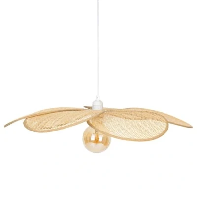 Afbeelding van Atmosphera Hanglamp bamboe bloem Ø62xH94cm Beige